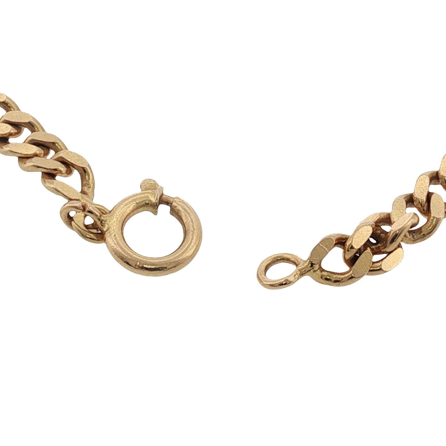 Vintage Portuguese 19k Gold Curb Link Necklace