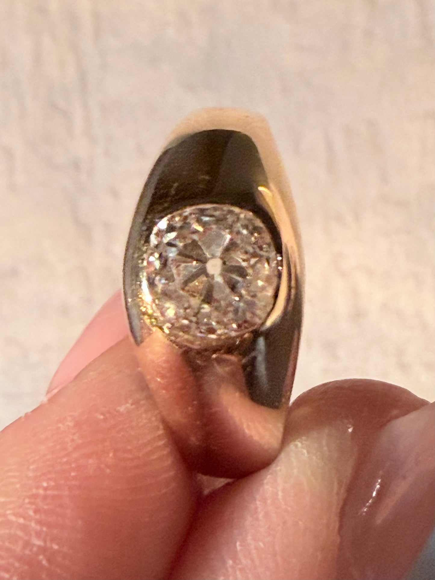 Vintage Old Mine Cut Diamond Ring