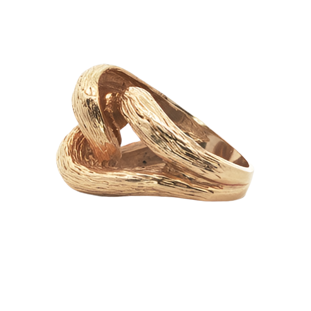 Vintage Textured Knot Ring