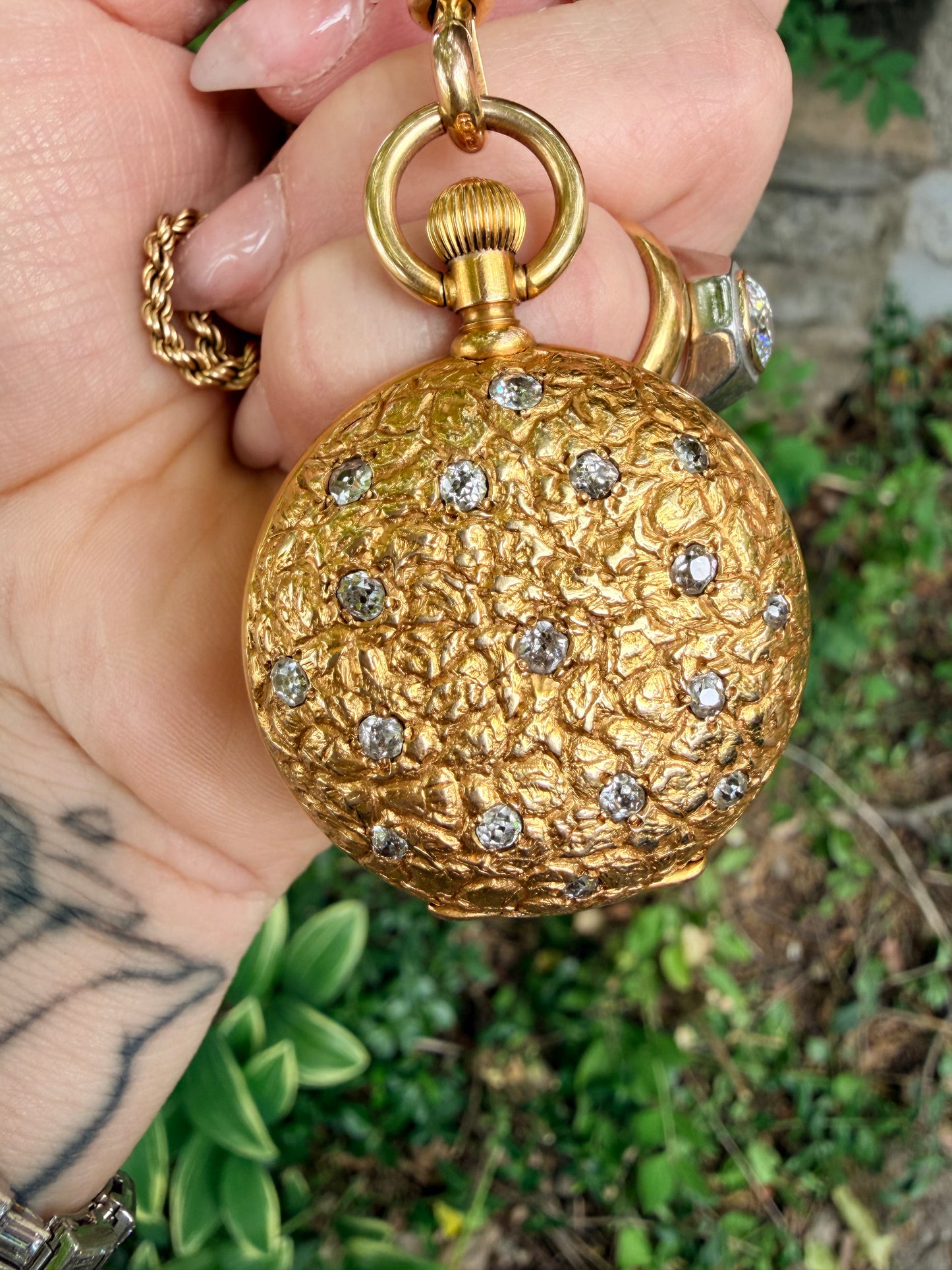 Antique Diamond Locket Pendant