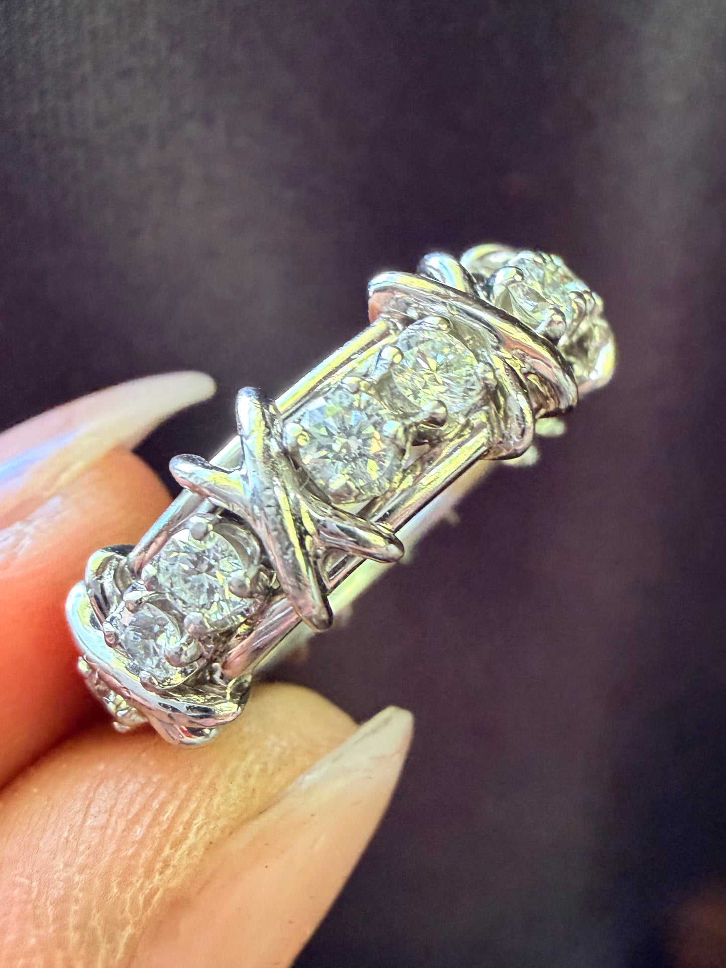 Tiffany and Co. X Schlumberger Diamond Eternity Ring