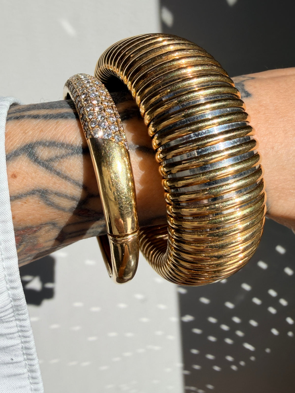 Vintage Cartier Tubogas Gold Bracelet