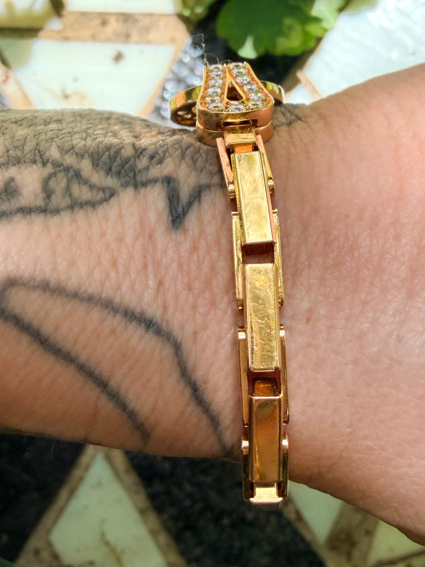 Vintage Cartier Agrafe Diamond Bracelet