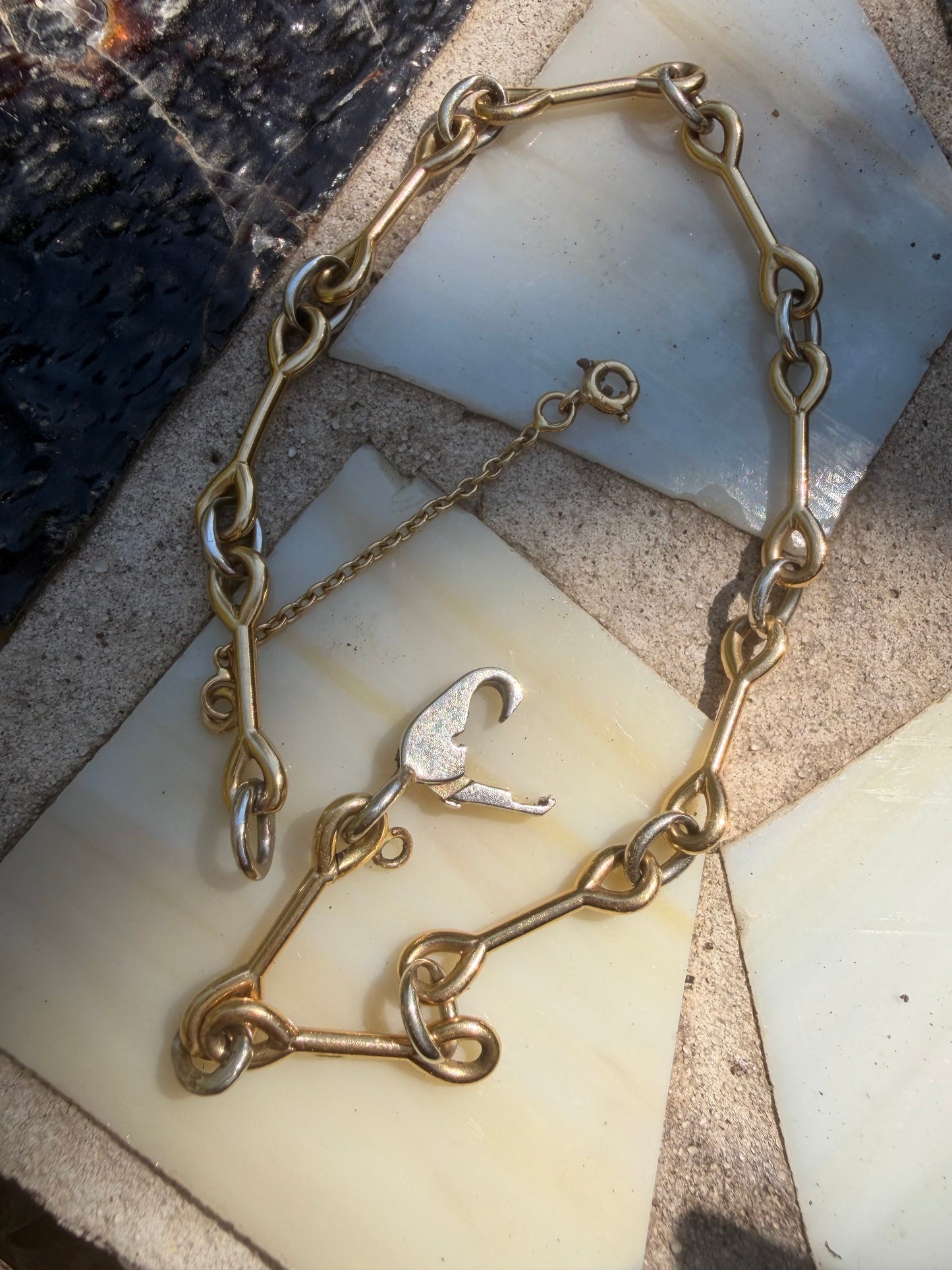 Vintage Cartier Two Tone Bone Link Bracelet