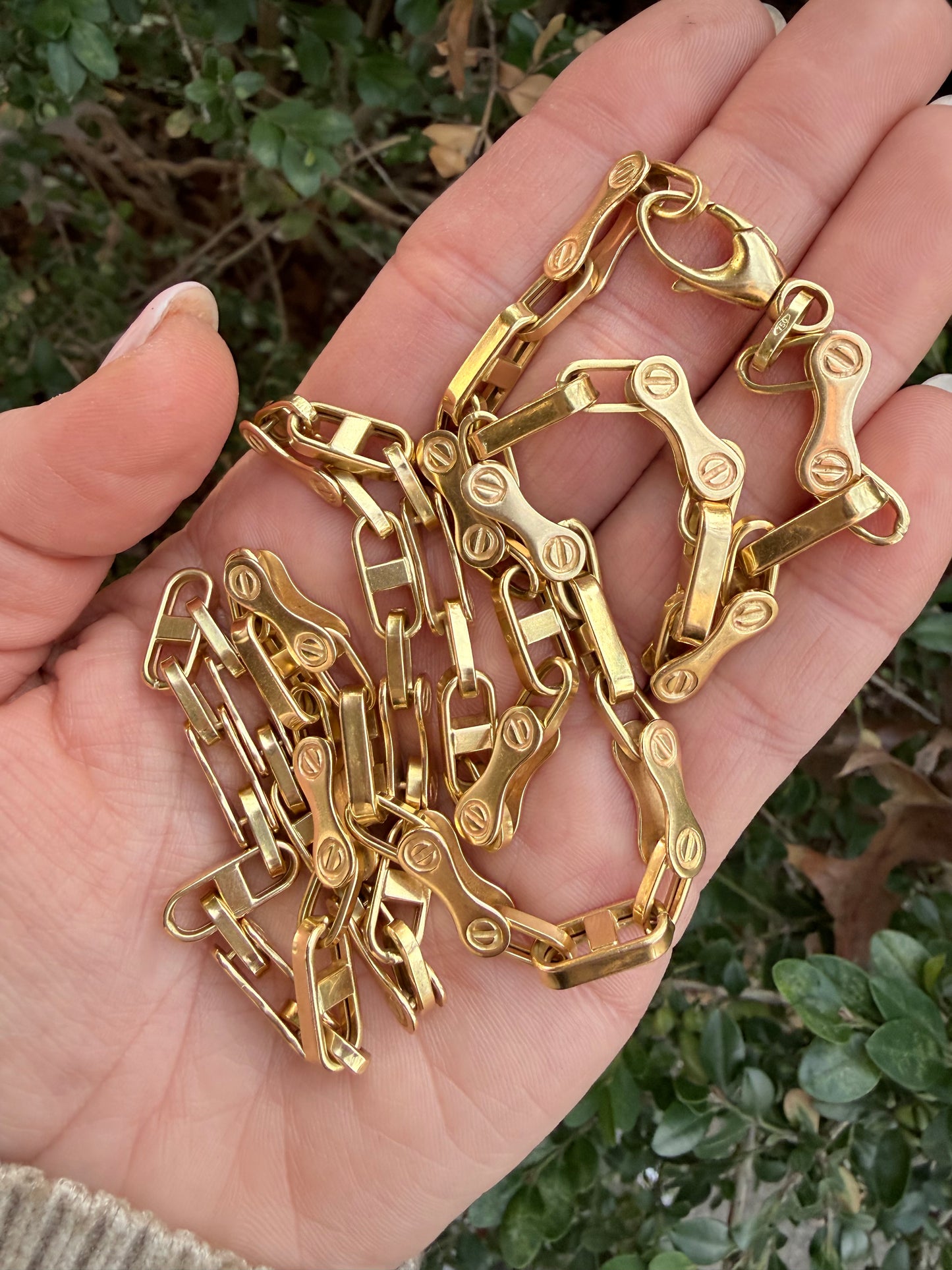 Vintage Italian Hardware Bike Chain