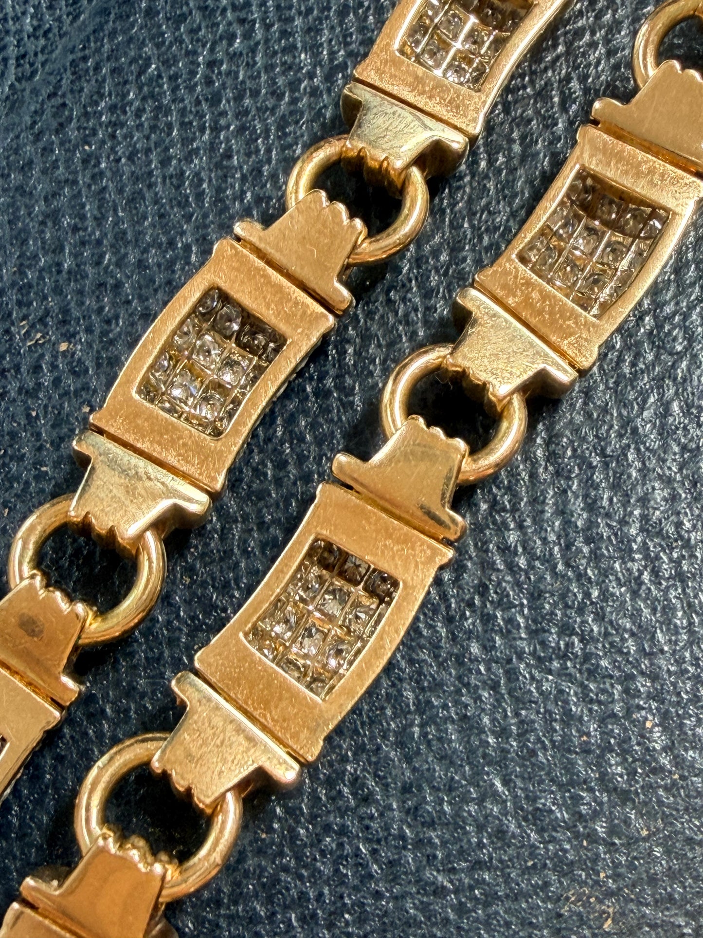 Vintage Bvlgari Diamond Parentesi Collar Necklace