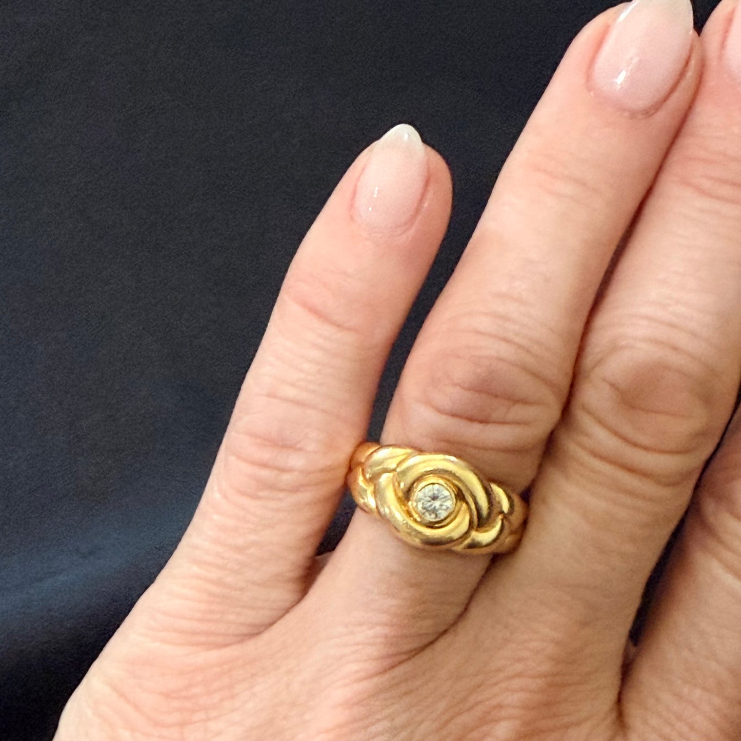 Vintage VCA Diamond Single Stone Ring