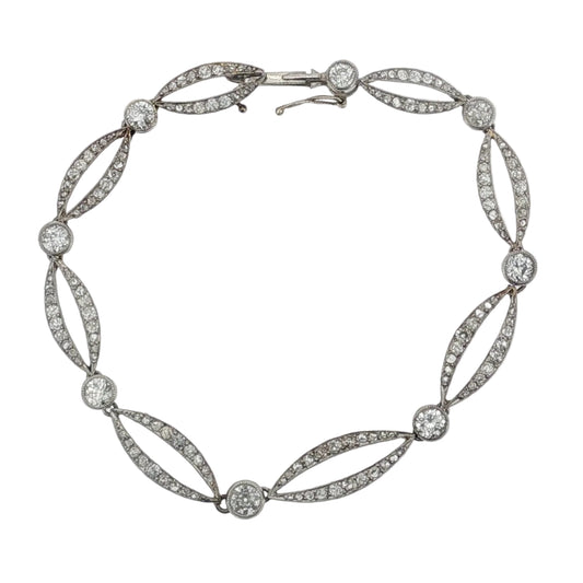 Art Deco Old Cut Diamond Bracelet