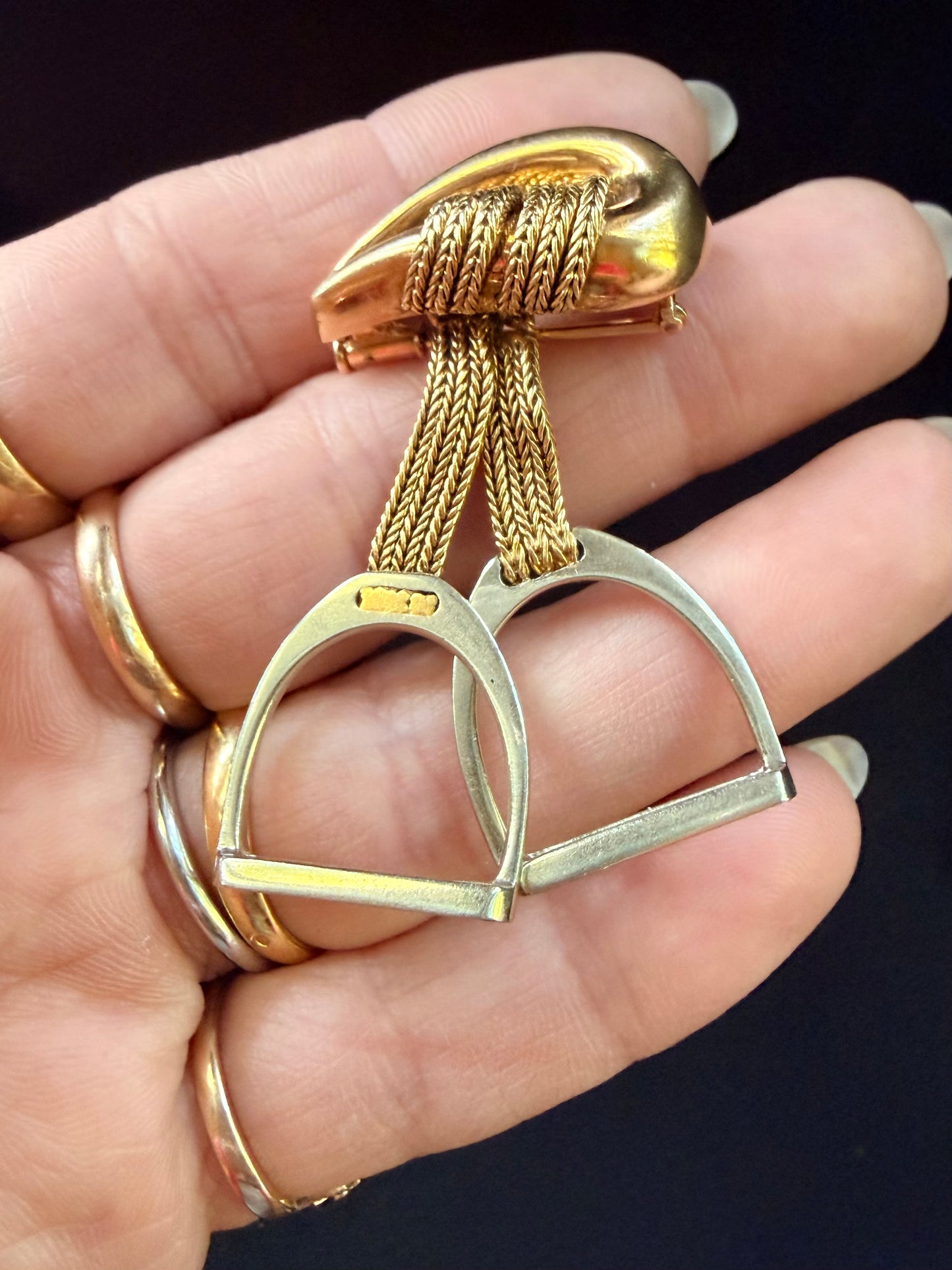 Vintage Hermès Horsebit Brooch