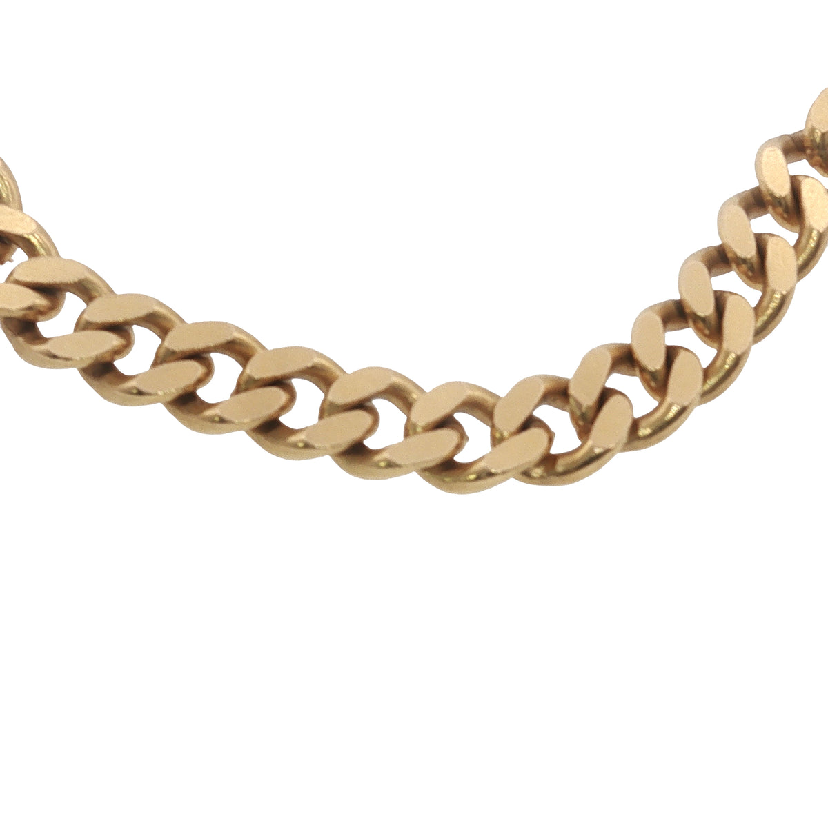 Vintage Portuguese 19k Gold Curb Link Necklace