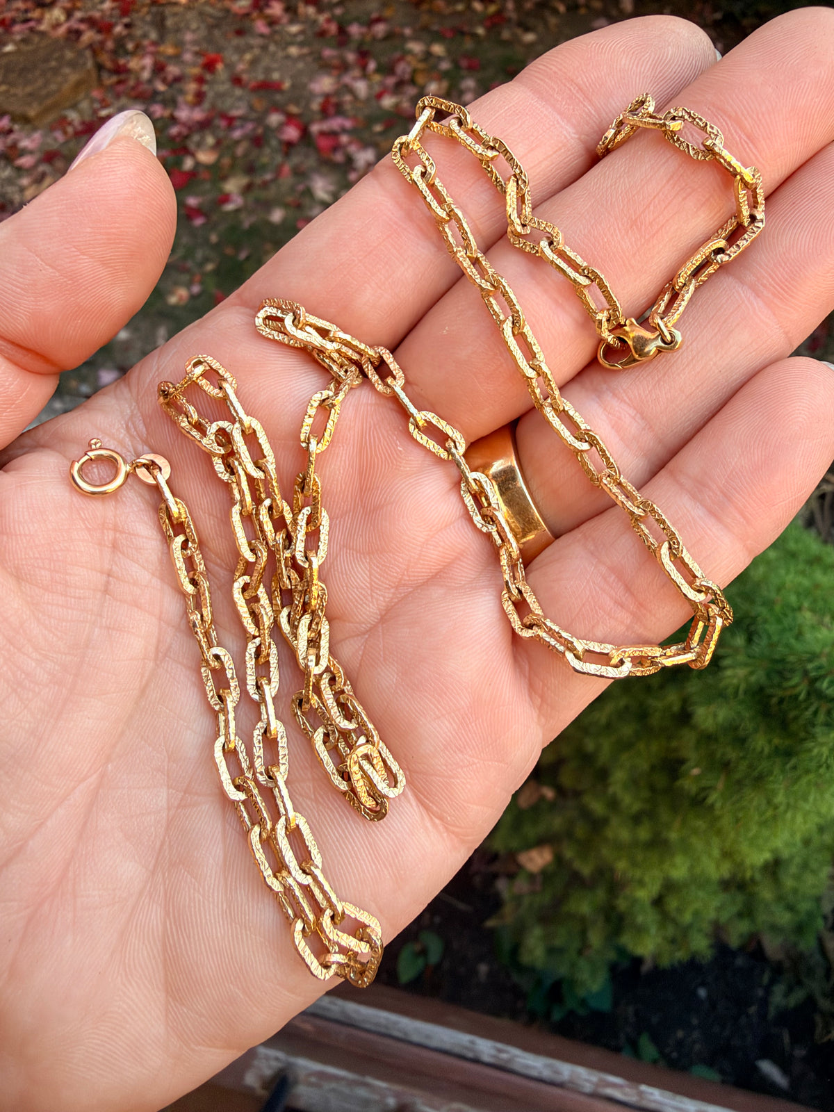 Vintage Brutalist Biker Chain