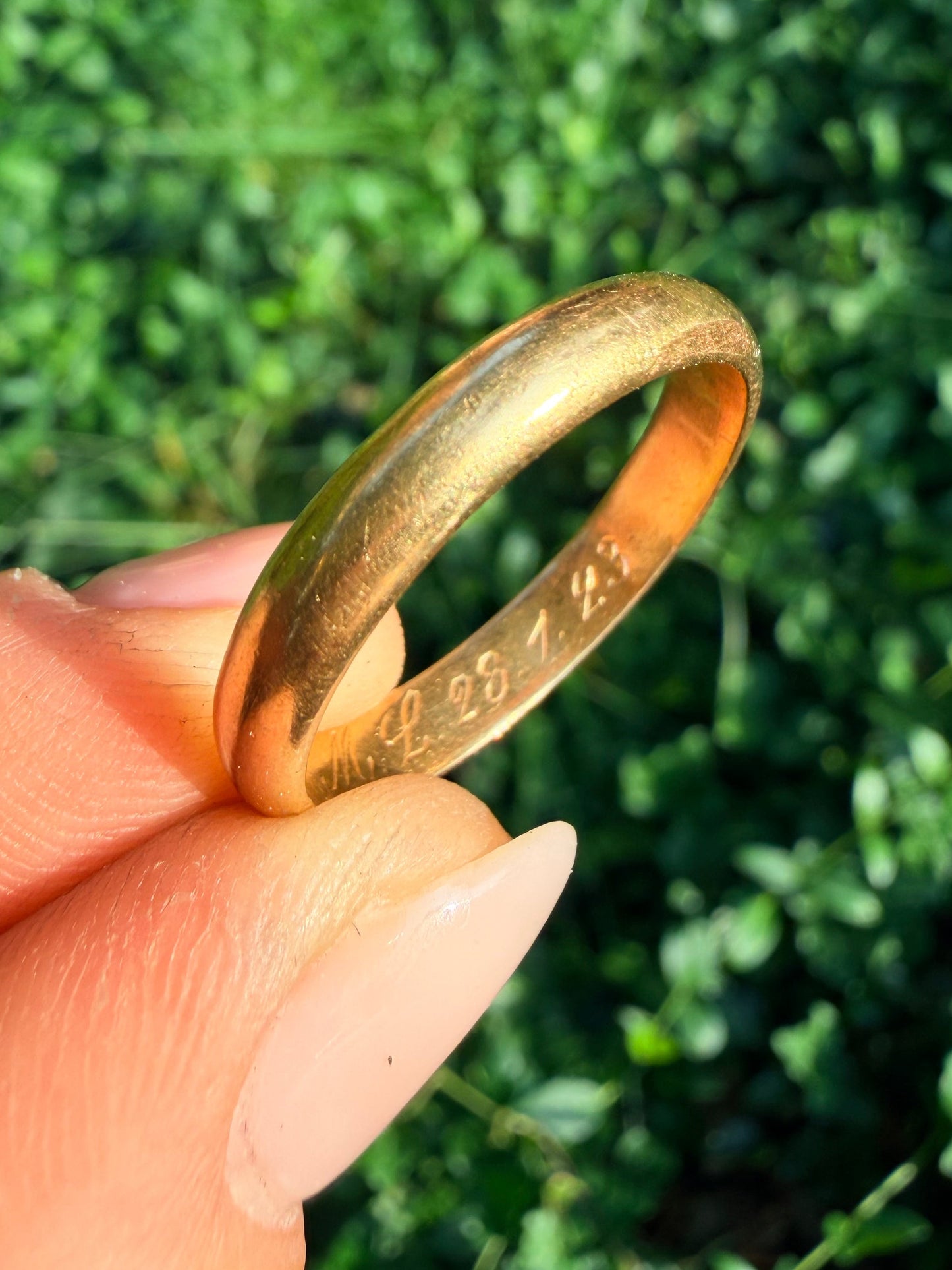 Antique High Karat Gold Band