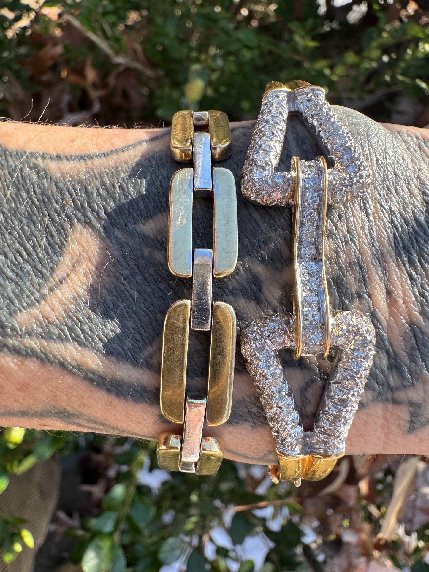 Vintage Pave Set Diamond Bangle