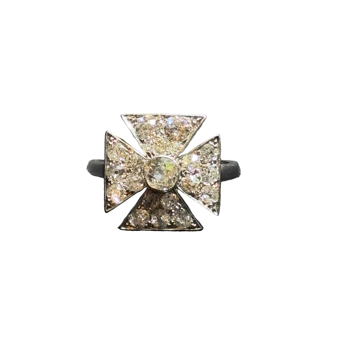Maltese Cross Diamond Ring