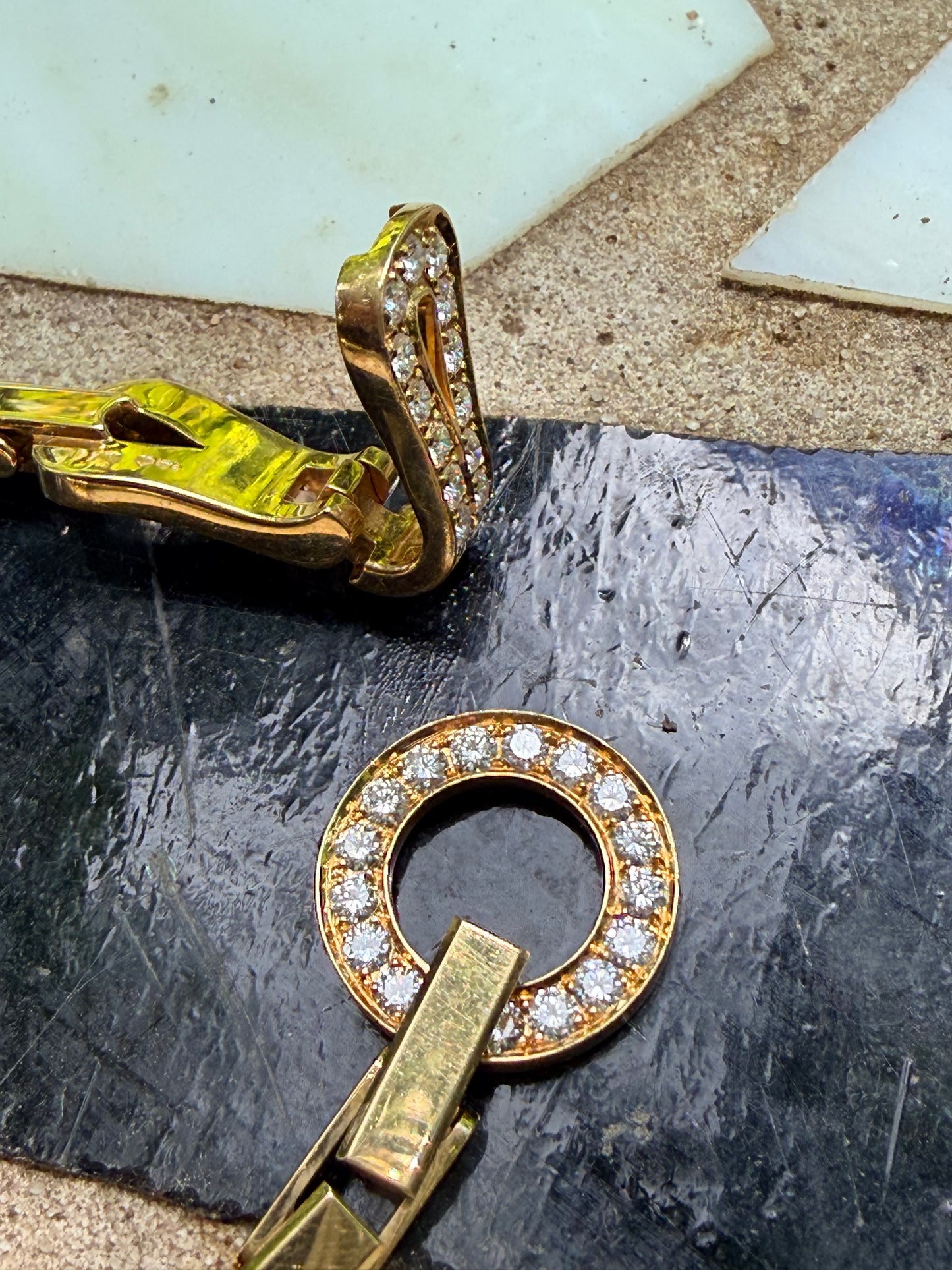 Vintage Cartier Agrafe Diamond Bracelet