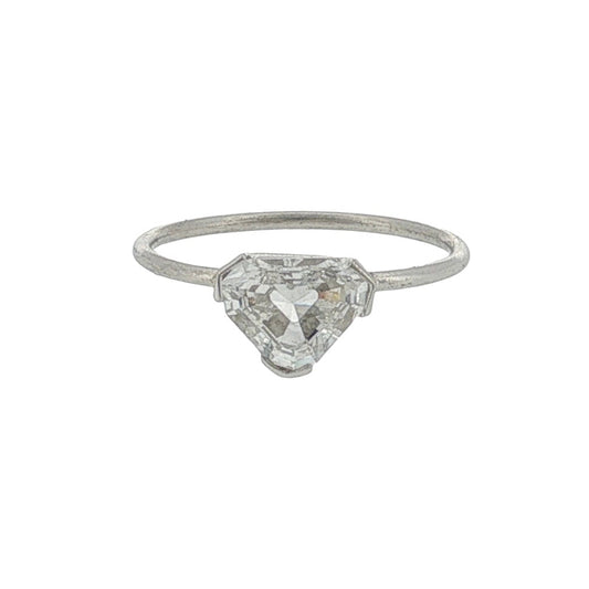 Trillion Diamond Solitaire Ring