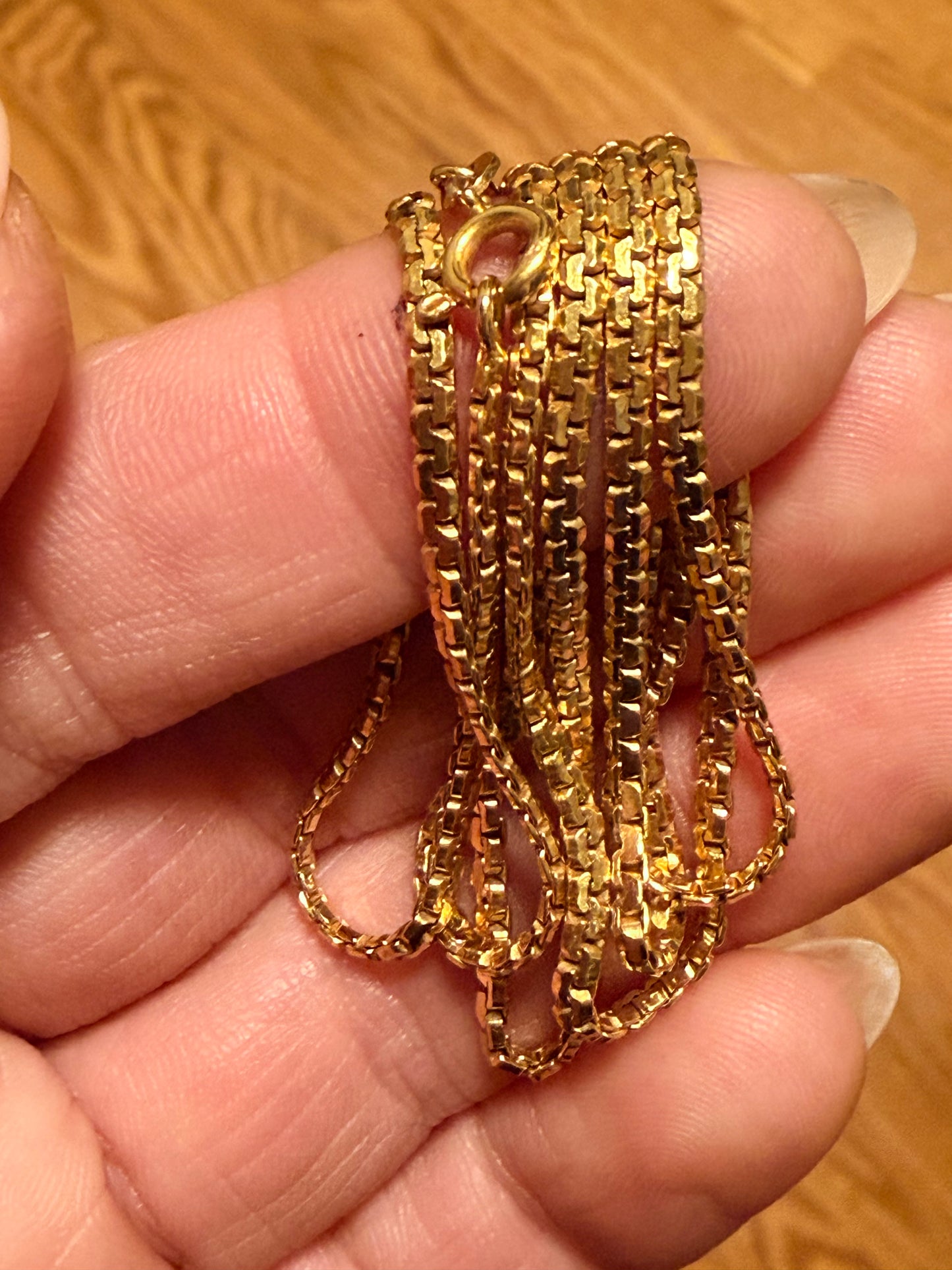 Vintage Italian Box Link Chain