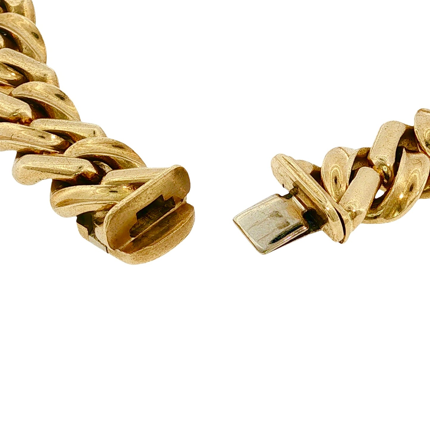 Vintage Bvlgari 18k Gold Curb Link Bracelet