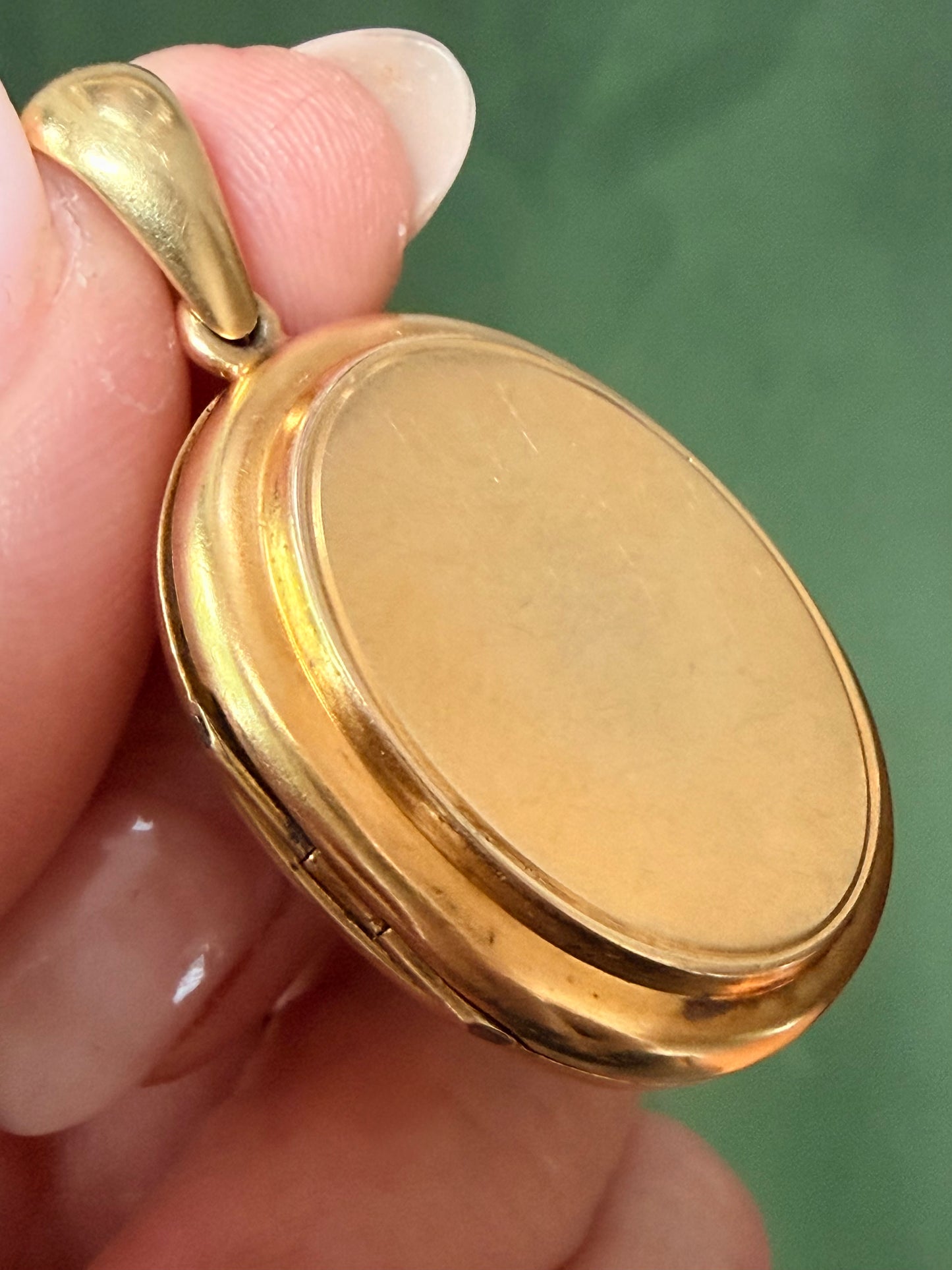 Antique 18k Gold Musical Instrument Locket Circa 1872