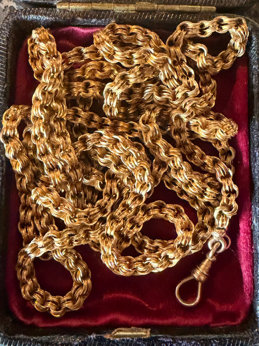 Victorian Double Wrapped Rolo Chain