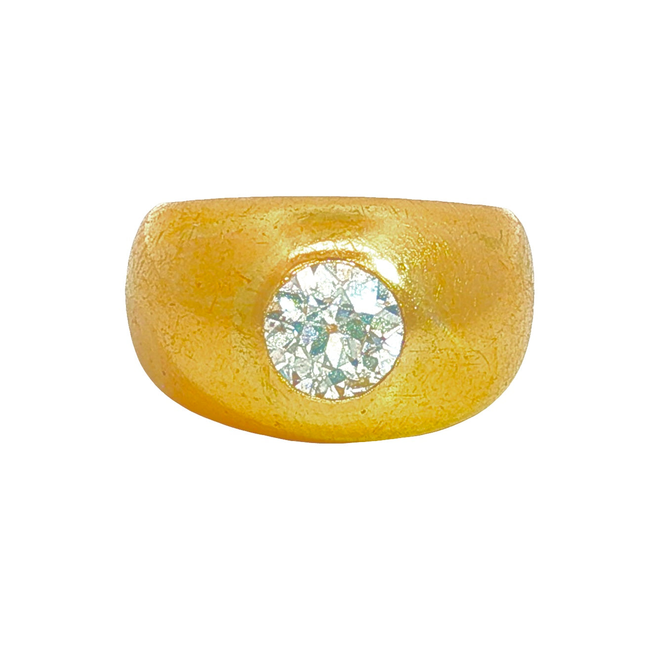 Old European Cut Diamond Dome Ring
