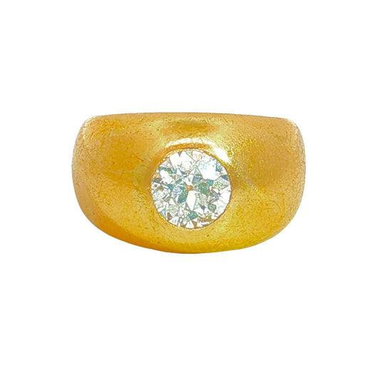 Old European Cut Diamond Dome Ring