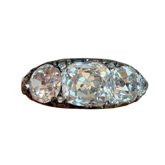 Antique Russian Three Stone
