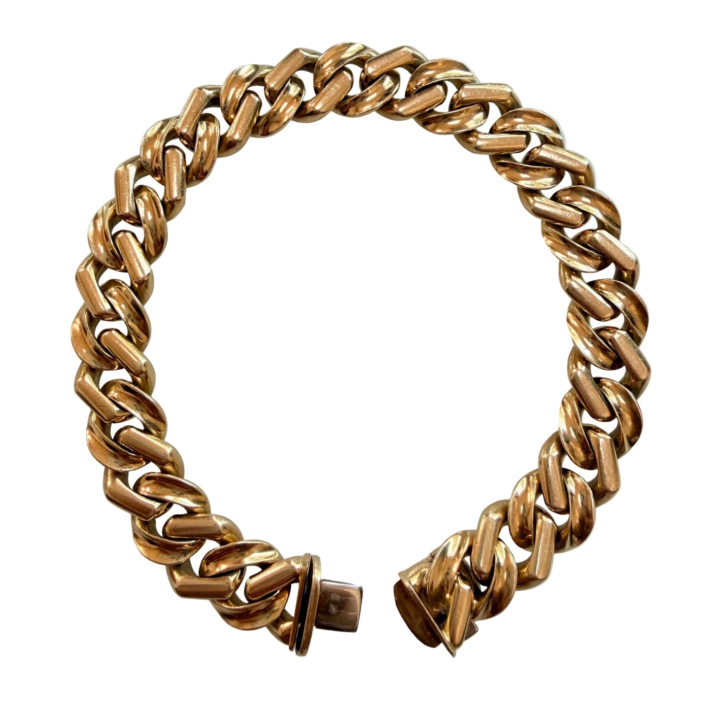 Vintage Bvlgari 18k Gold Curb Link Bracelet