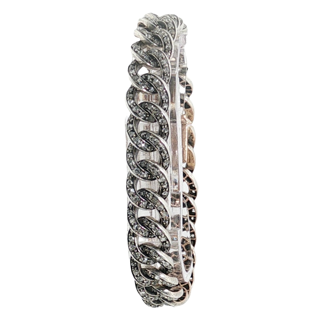 Antique French Diamond Set Curb Bracelet