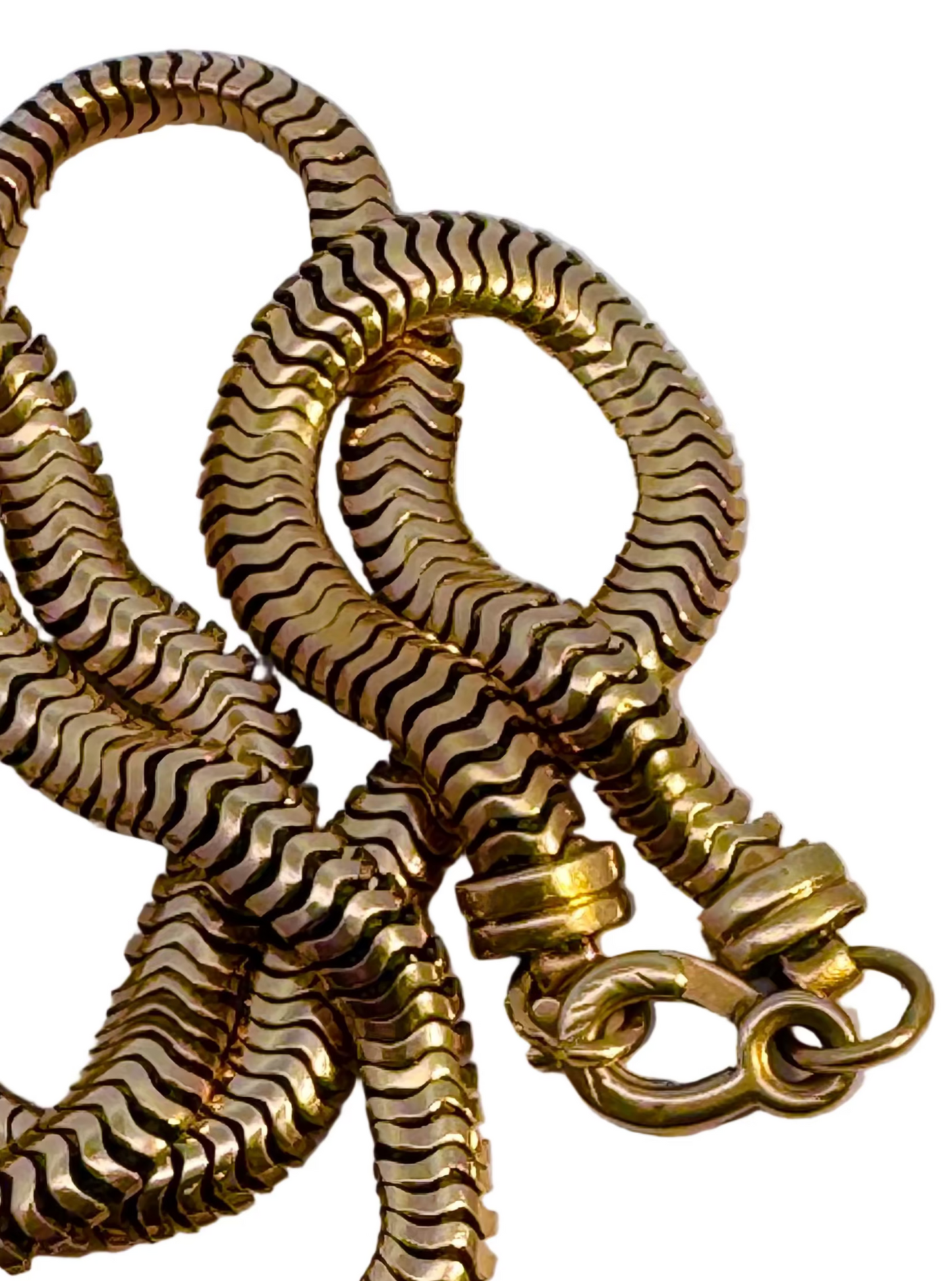 Vintage Long Snake Chain