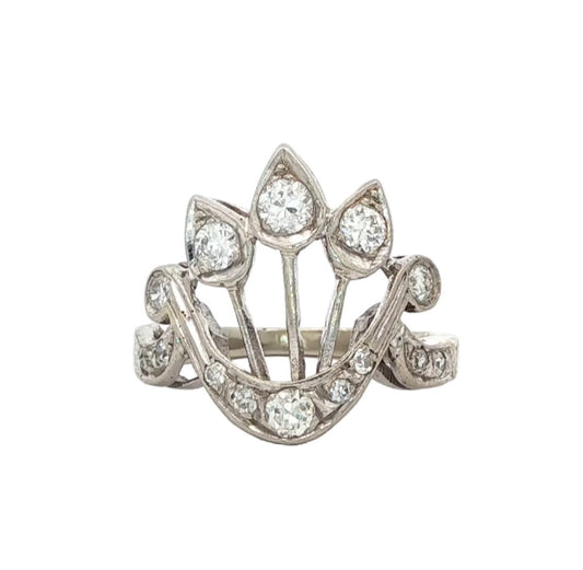Vintage Triple Arrow Crown Ring