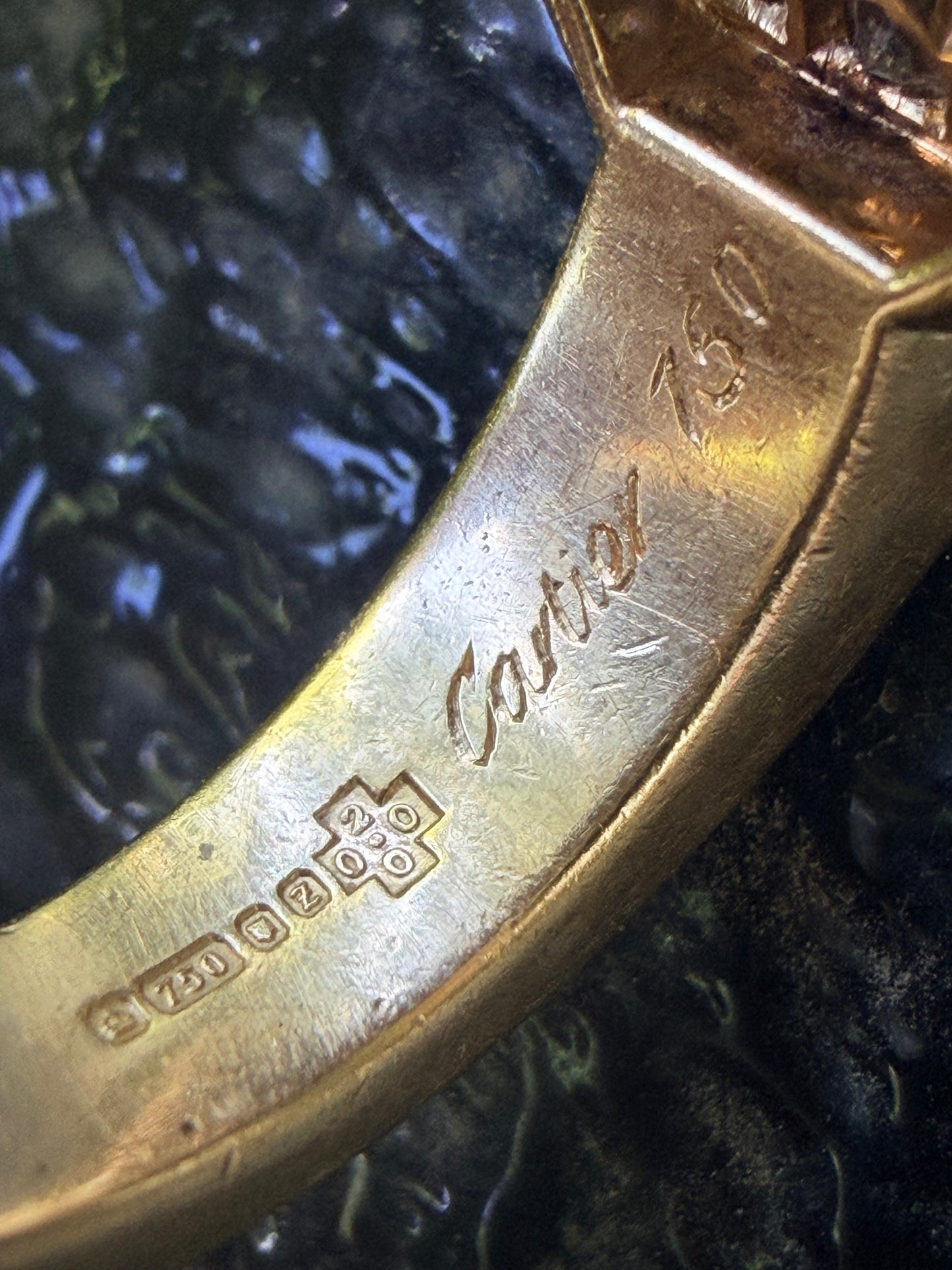 Vintage Jacques Cartier Hexagon Diamond Signet Ring