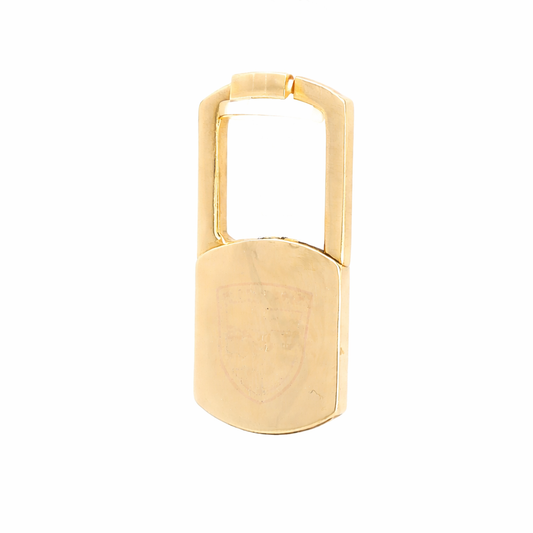 Vintage Heavy 18k Padlock Clip