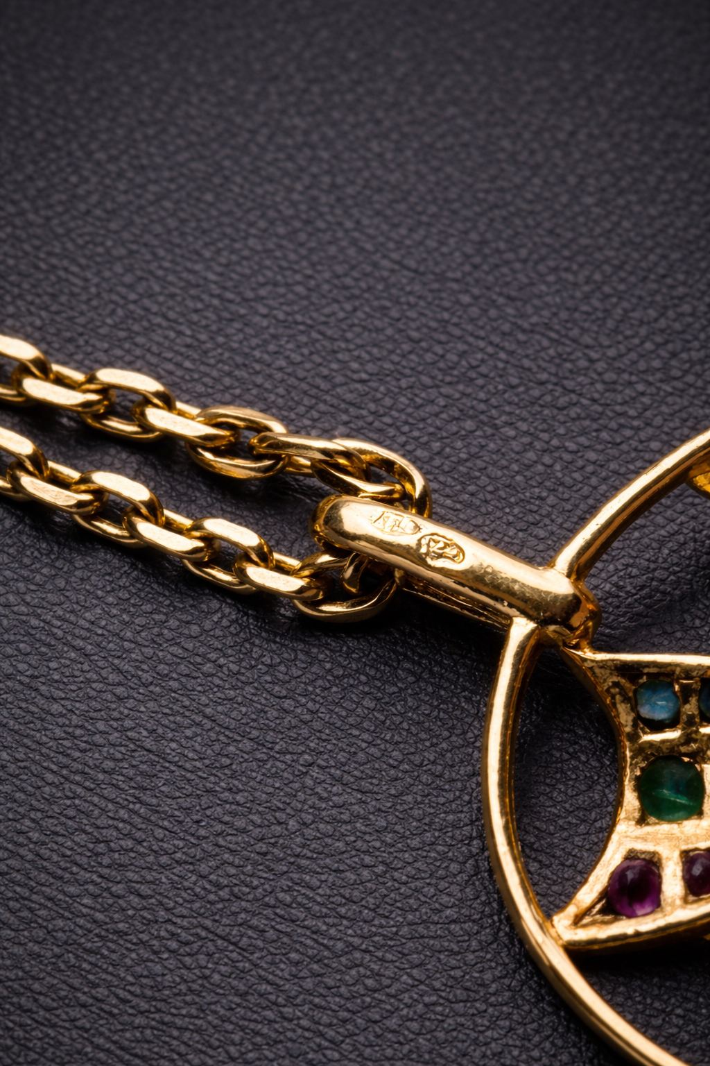 Vintage French Gemset Dove Necklace