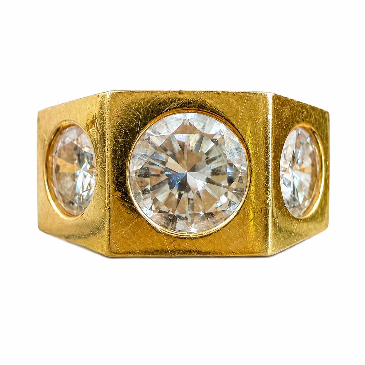 Vintage Three Stone Diamond Ring