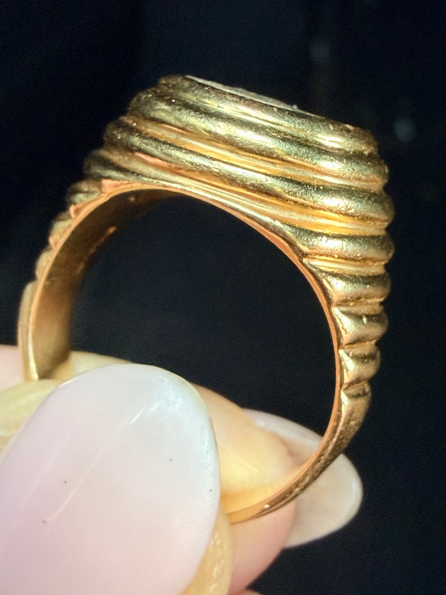 Vintage Bvlgari Monete Ancient Roman Coin Ring - Circa 1960s