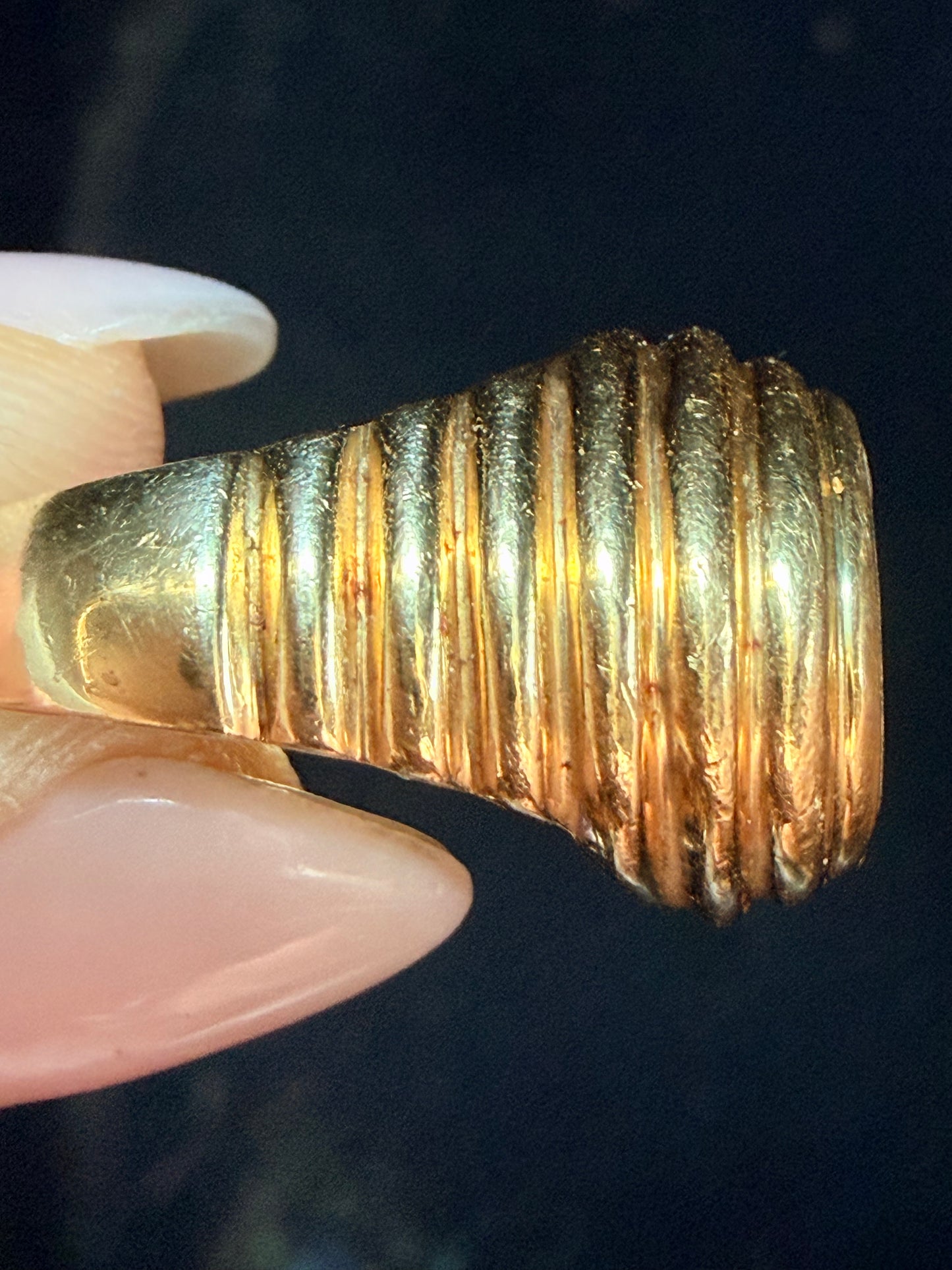 Vintage Bvlgari Monete Ancient Roman Coin Ring - Circa 1960s
