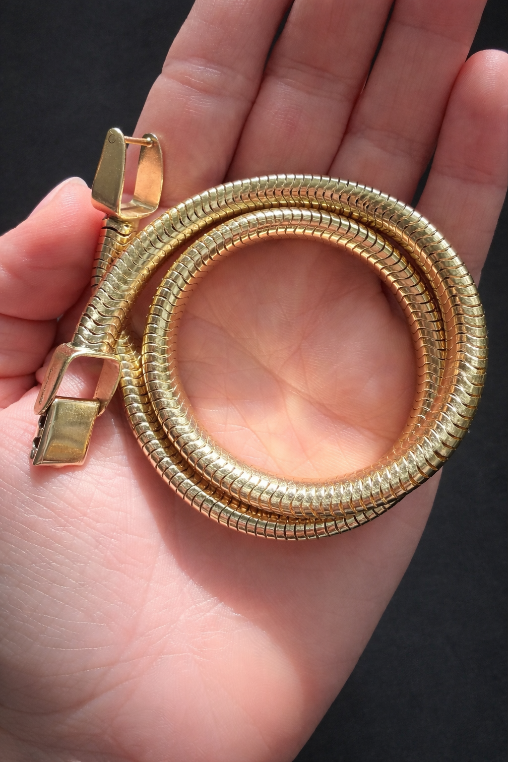 Mid Century Tiffany and Co Snake Chain Collar Necklace