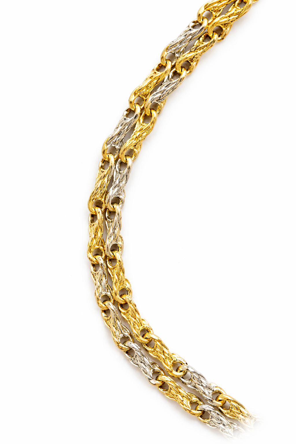 Vintage Two Tone Brutalist Chain