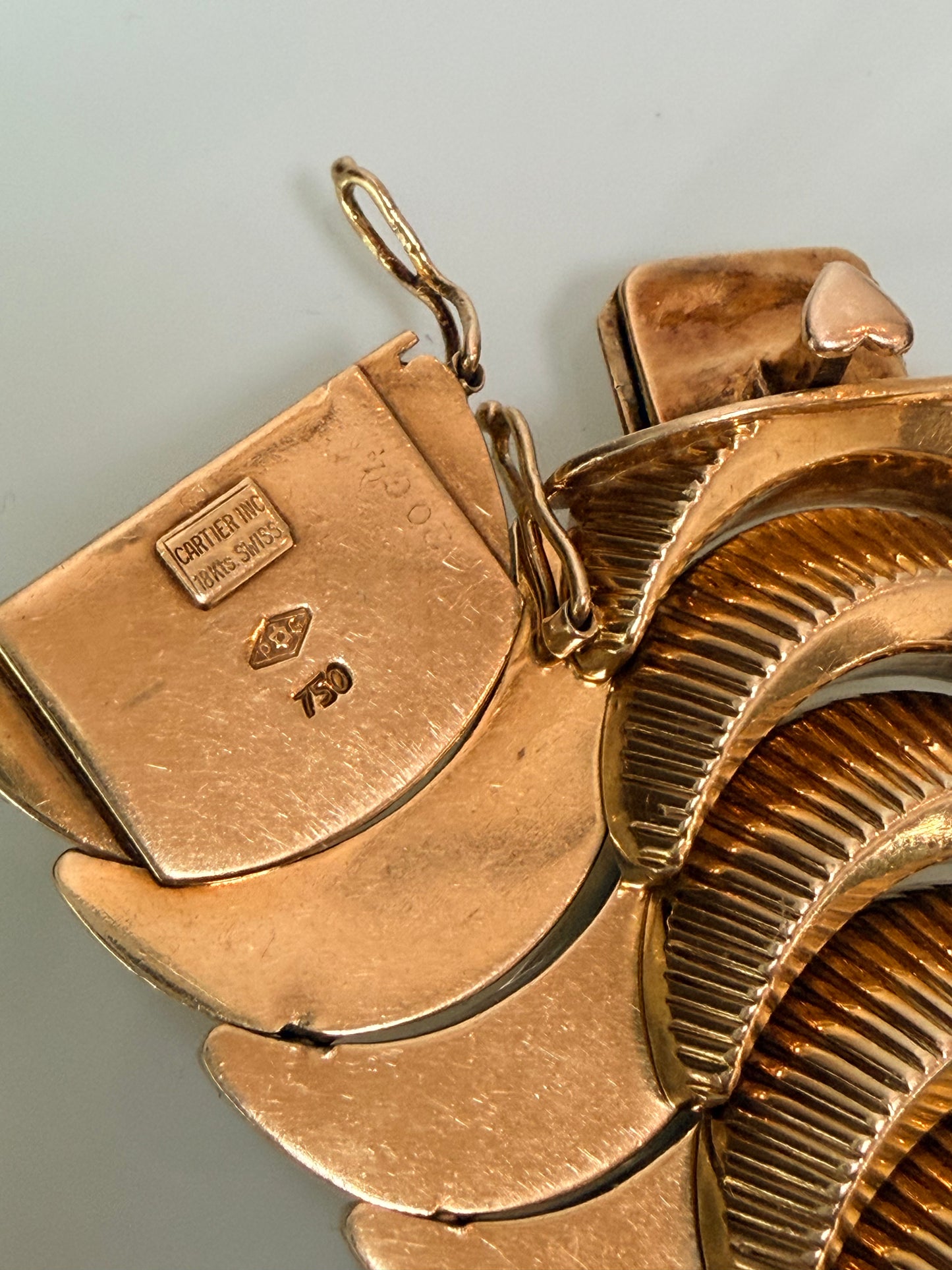 Art Deco Cartier Articulated Shell Bracelet