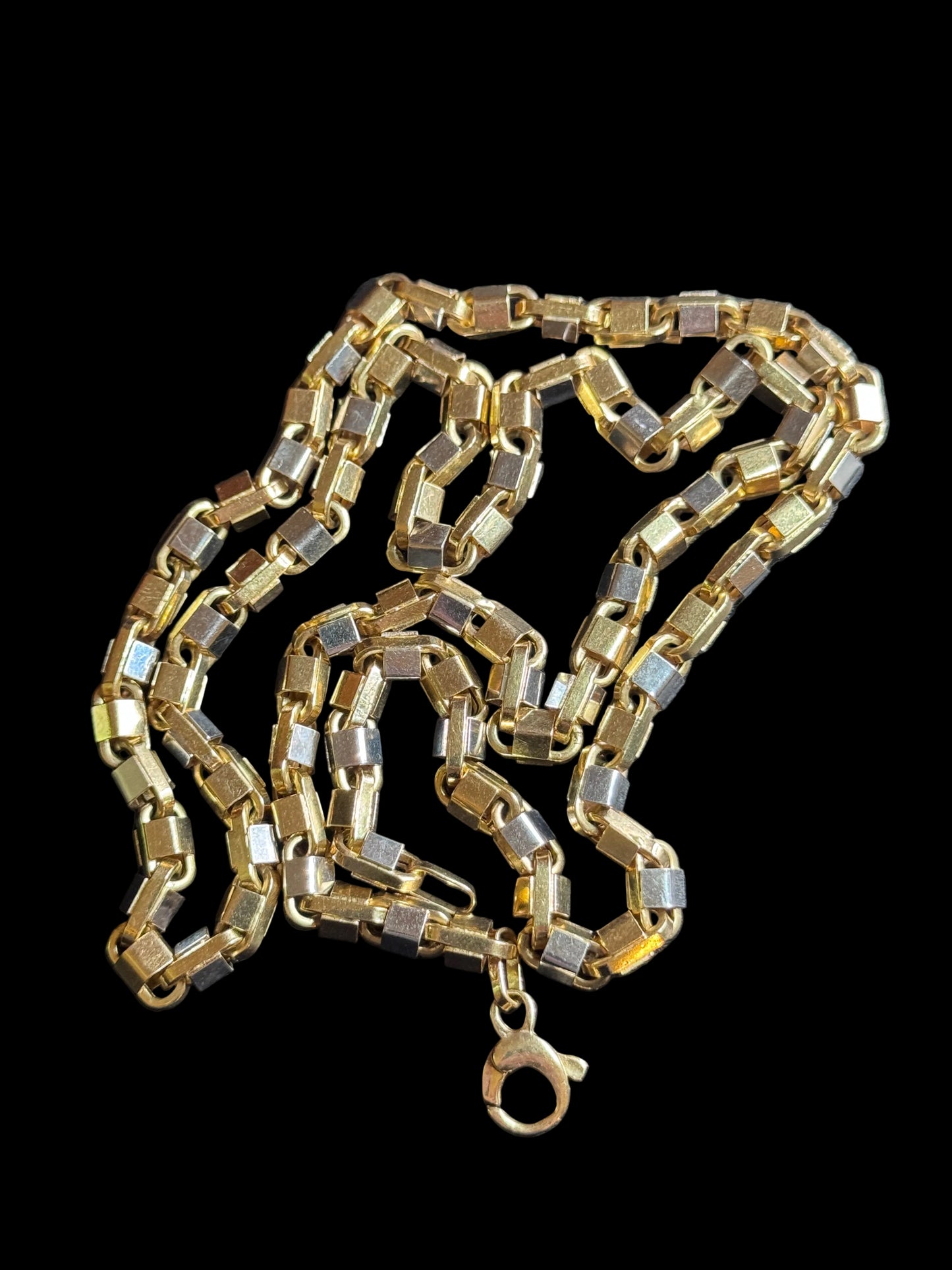 Vintage Mirror Wrapped Biker Chain