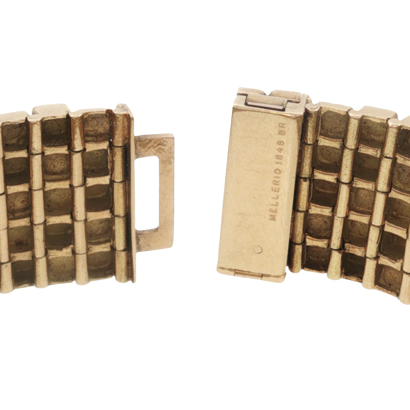 Vintage Mellerio Paris Abstract Brick Bracelet