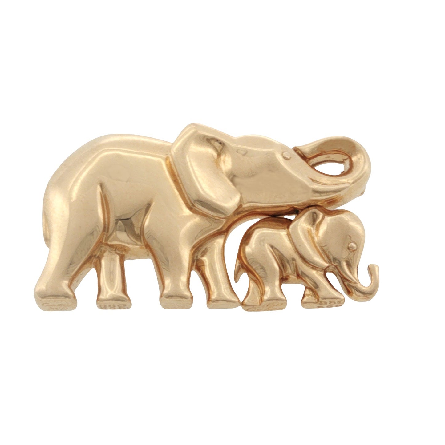 Vintage Cartier Double Elephant Brooch
