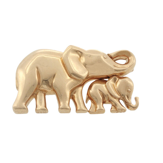 Vintage Cartier Double Elephant Brooch