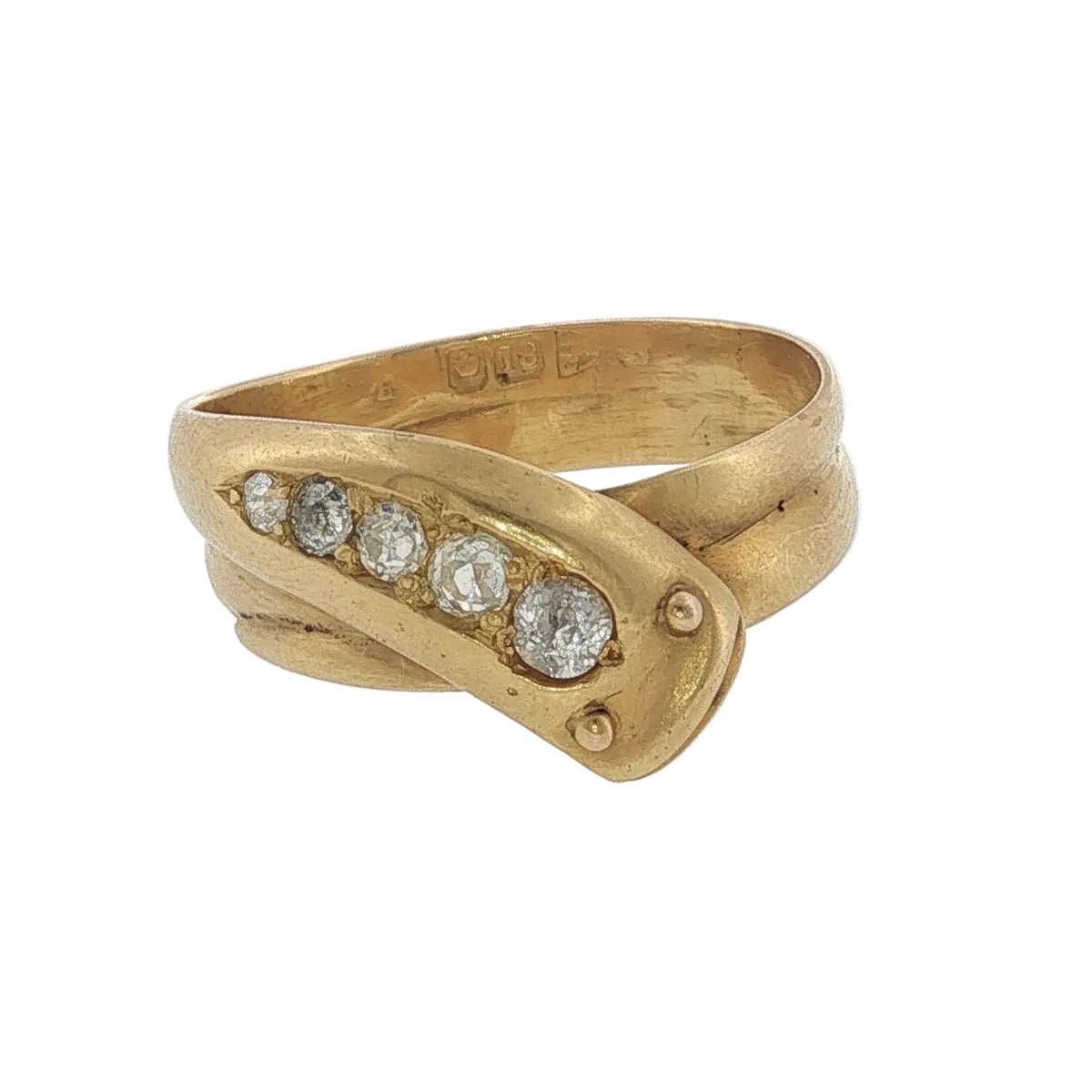 Antique Diamond Snake Ring