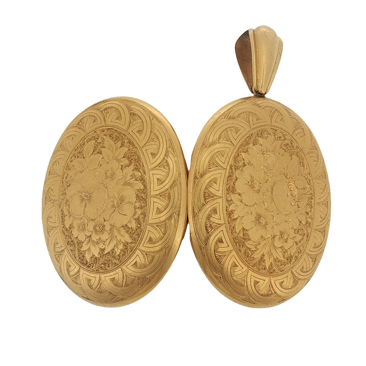 Victorian Floral Engraved Locket