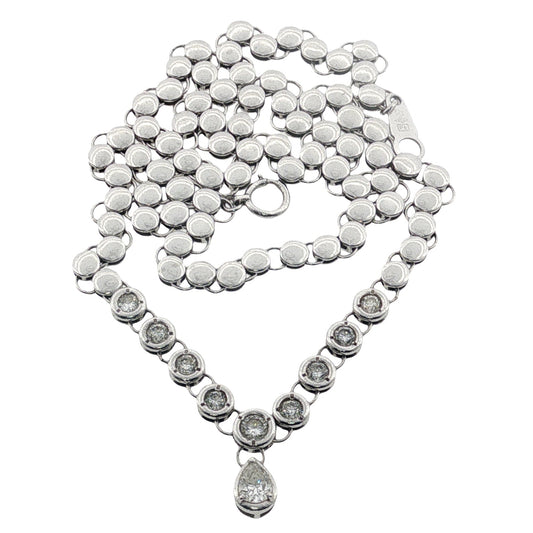 Vintage Diamond Circle Necklace