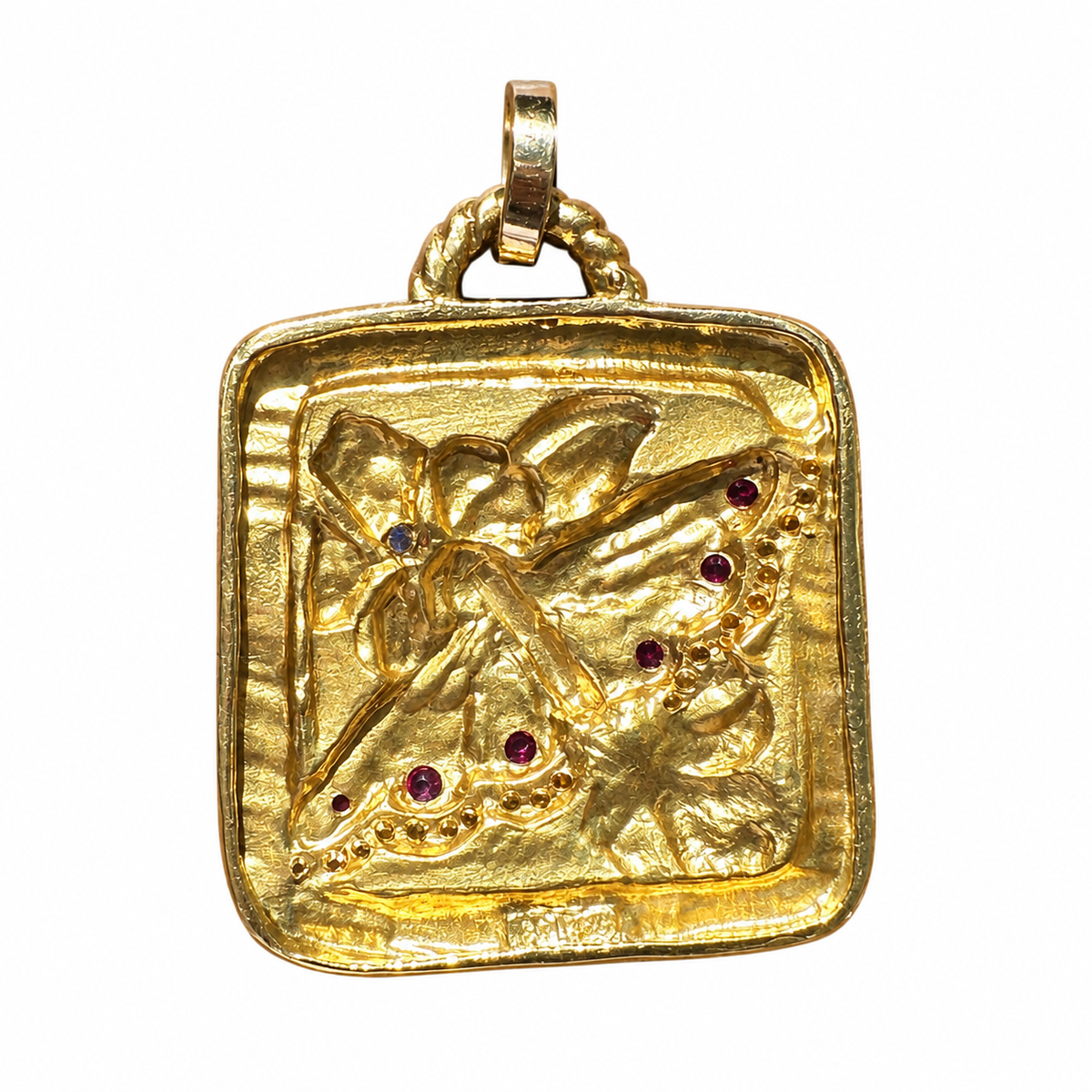 Vintage Seidengang Butterfly Pendant