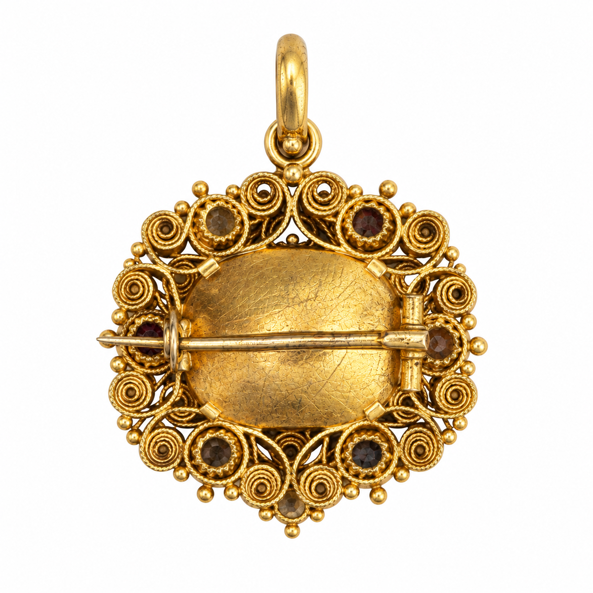 Georgian Dearest Acrostic Cannetille Pendant Circa 1820s