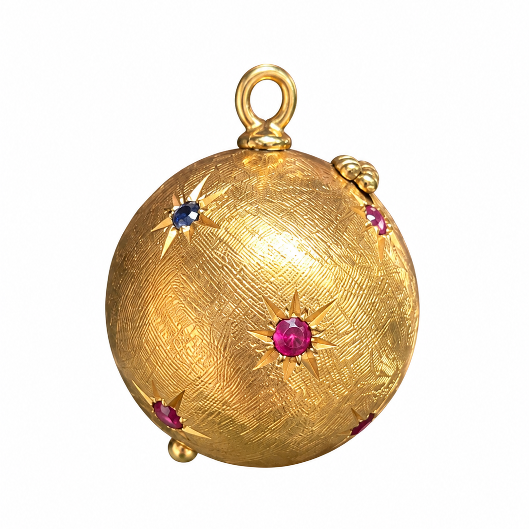 Vintage Gemset Orb Locket